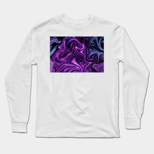 Purple fluid Abstract Long Sleeve T-Shirt